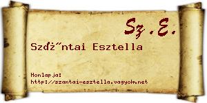 Szántai Esztella névjegykártya